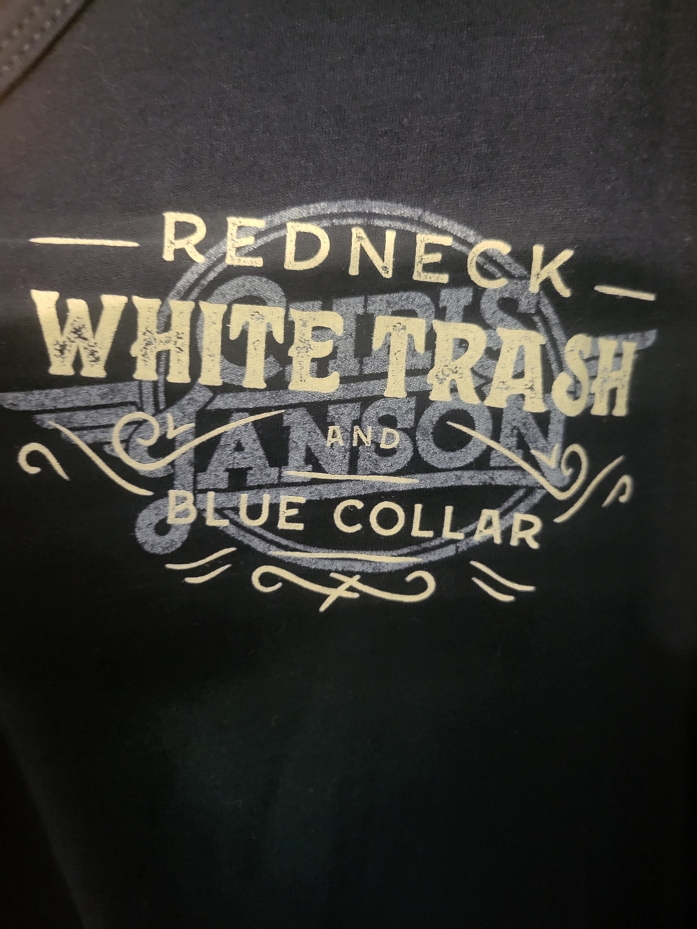 Chris Janson Redneck White Trash Buy Me A Boat Tank Top T Shirt Nave Size Xl. View 5